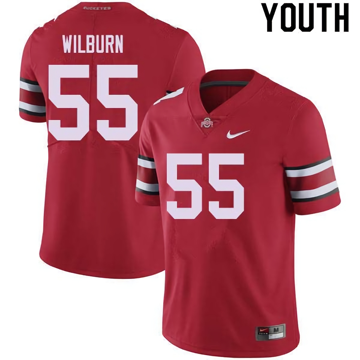 Trayvon Wilburn Ohio State Buckeyes Youth NCAA #55 Nike Red College Stitched Football Jersey QOK4756SC